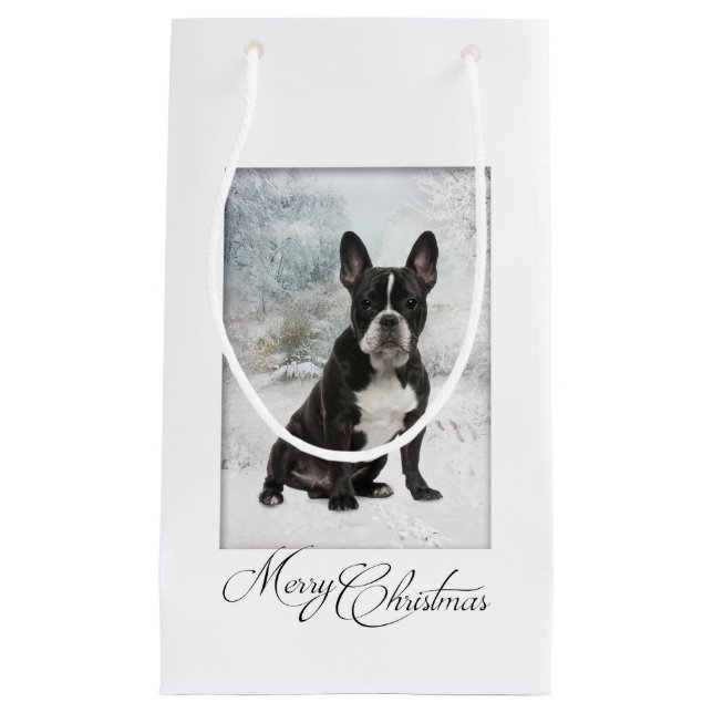 Sac cadeau de Noël pour Bulldog (Devant)