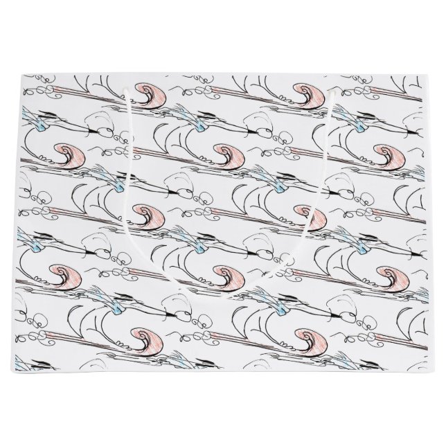 Sac cadeau de Noël pour chien de traîneau (Devant)