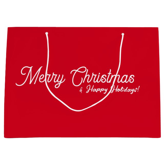 Sac cadeau de Noël rouge (Devant)