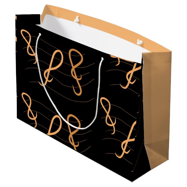 Sac cadeau de note musicale (Dos Angle)