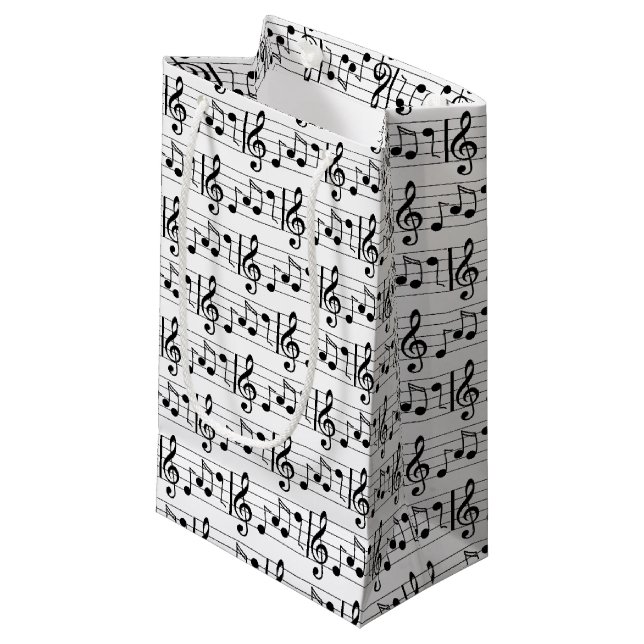 Sac cadeau de note musicale (Devant Angle)