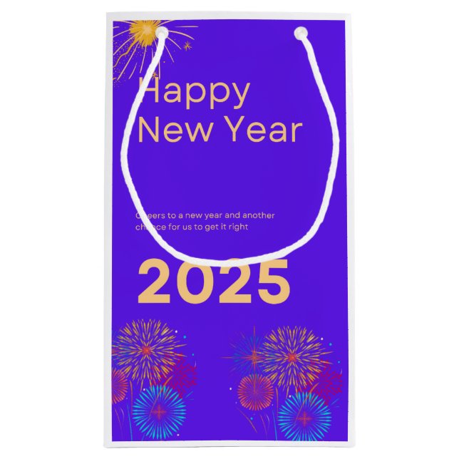 Sac Cadeau de Nouvel An - Petit (Dos)