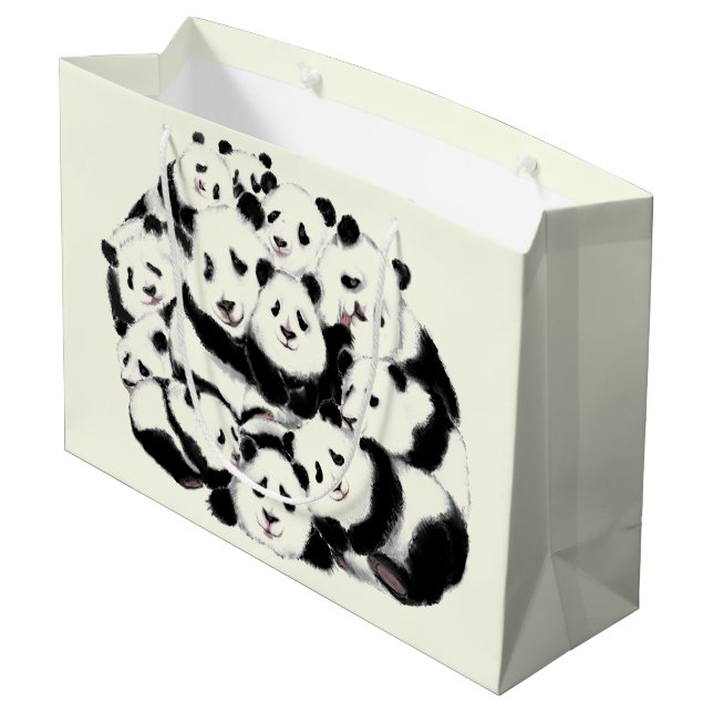 Sac cadeau de Panda drôle (Dos Angle)