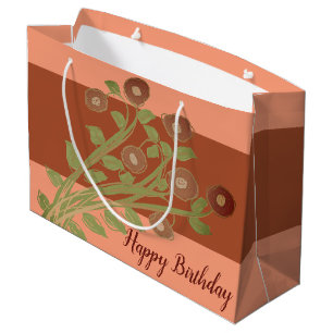 Sac cadeau de papier d'anniversaire du concepteur
