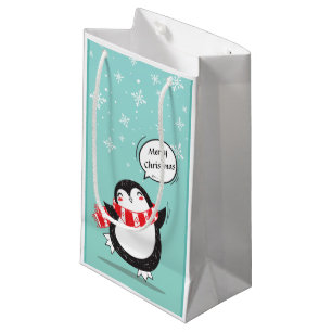 Sac cadeau de pingouin