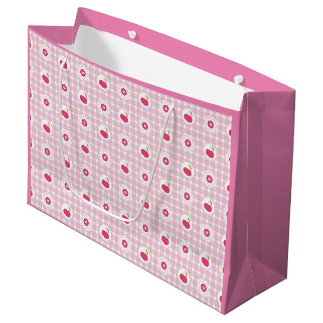 Sac cadeau de pique-nique cerise (Devant Angle)