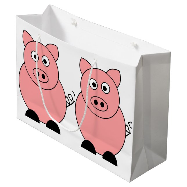 Sac cadeau de porc (Devant Angle)
