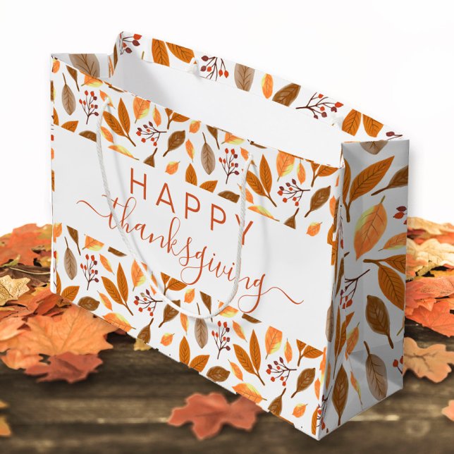 Sac Cadeau de Thanksgiving – Reconnaissant avec Fe (Créateur téléchargé)