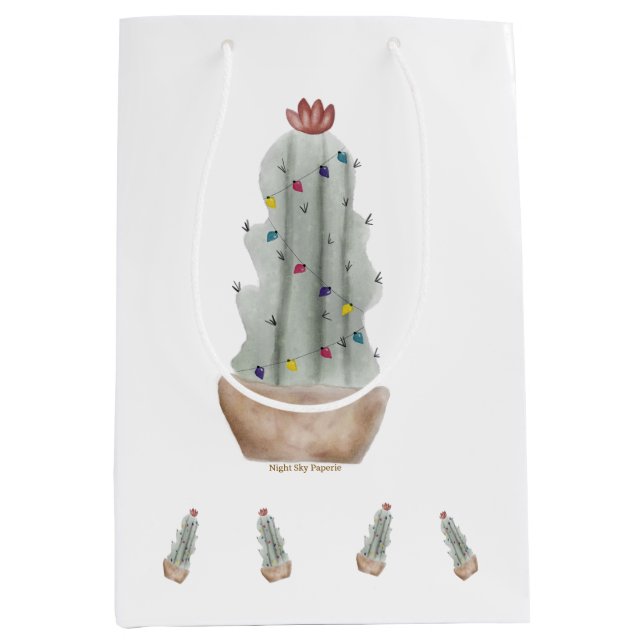 Sac cadeau de vacances Cactus (Devant)