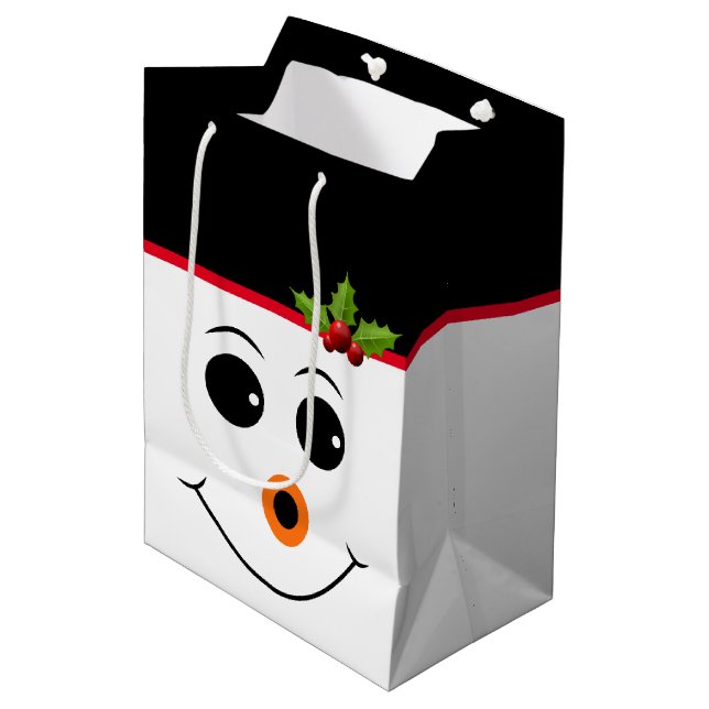 Sac cadeau de vacances Snowman (Devant Angle)