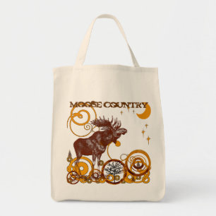 Sac cadeau de vente bio réutilisable de Moose Coun