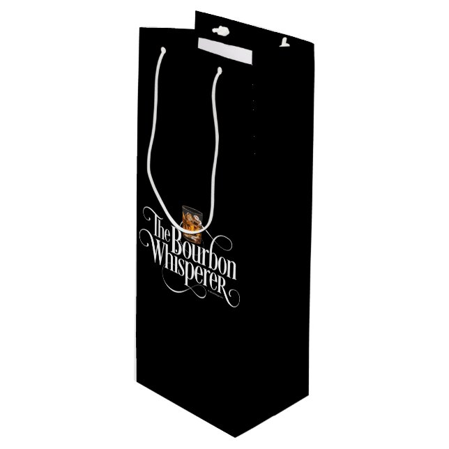 Sac cadeau de vin Bourbon Whisperer (Devant Angle)