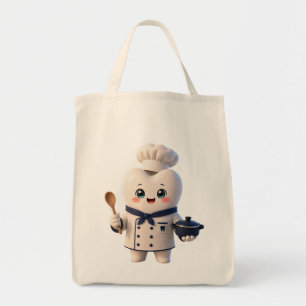 Sac Cadeau Dentiste Mignon Caractère Dent de Chef