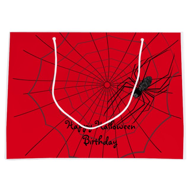 Sac cadeau d'Halloween Spider, personnaliser (Devant)
