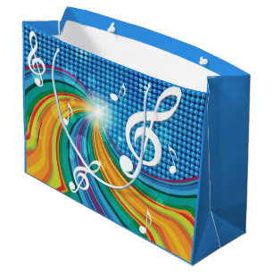 Sac cadeau d'illustration de musique