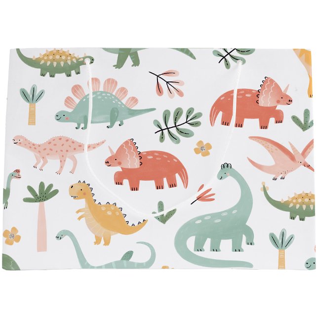 Sac Cadeau Dinosaures (Dinosaur Theme Gift Bag by Painted Paperie
)