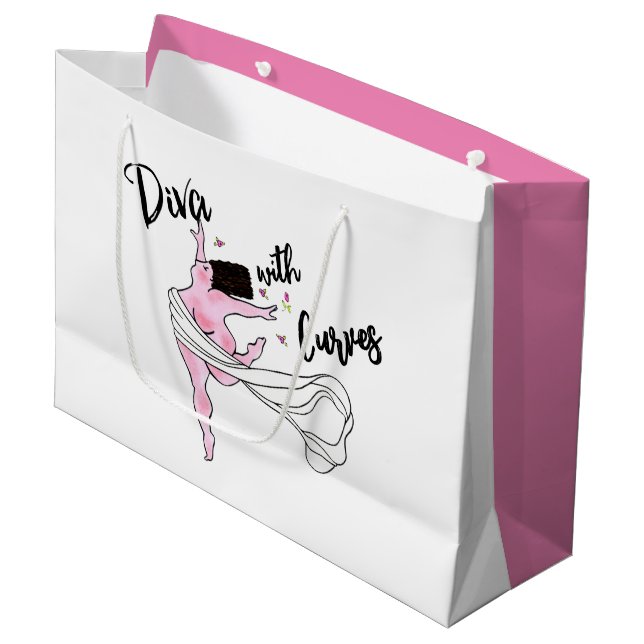 Sac cadeau "Diva With Curves" (Devant Angle)