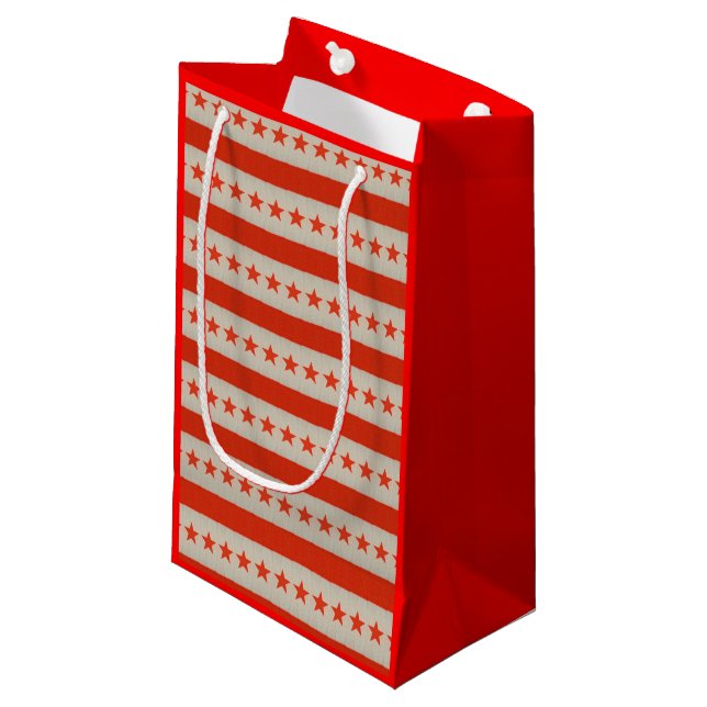Sac cadeau drapeau américain (Devant Angle)
