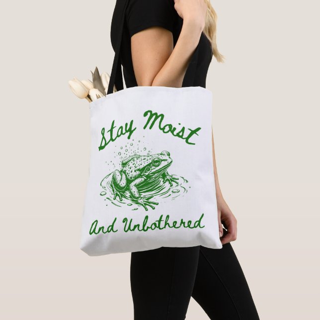 Sac Cadeau Drôle de Grenouille (De près)