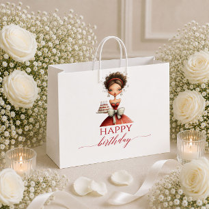 Sac cadeau écriture femme humour Bourgogne Rouge f