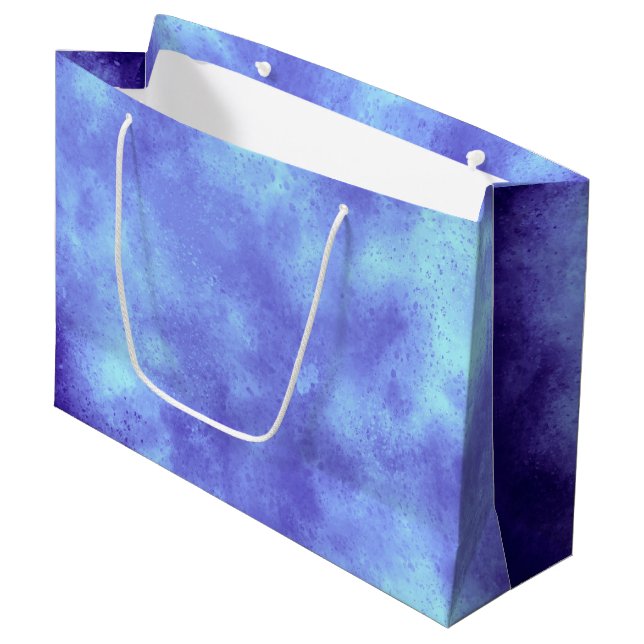 Sac cadeau Effet nuage Tempête bleue (Devant Angle)