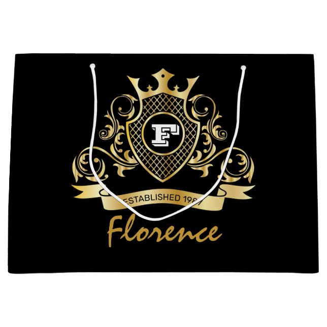 Sac cadeau Elegenat Monagram (Devant)