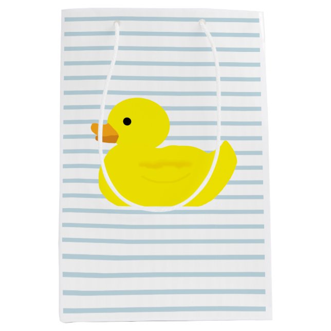 Sac cadeau en caoutchouc Bleu Canard (Devant)