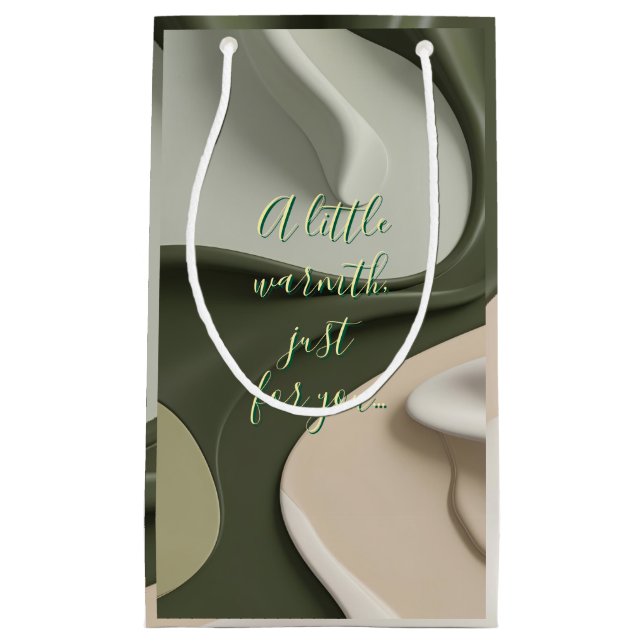 Sac cadeau en graphisme abstrait élégant (Devant)