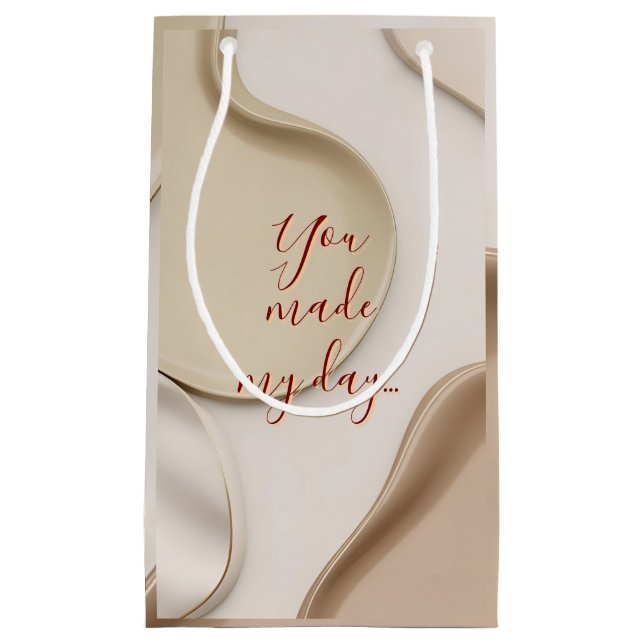 Sac cadeau en graphisme abstrait élégant (Devant)