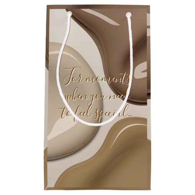 Sac cadeau en graphisme abstrait élégant (Devant)