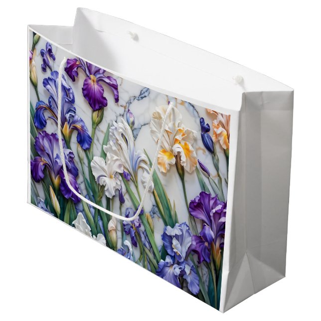 Sac cadeau en marbre d'Iris (Devant Angle)