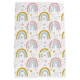 Sac cadeau en papier arc-en-ciel pour Anniversaire