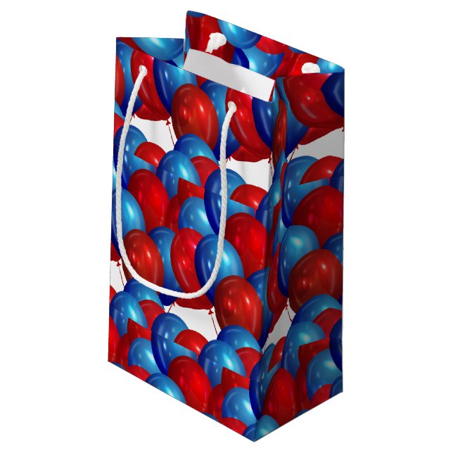 Sac cadeau en papier ballons (Dos Angle)