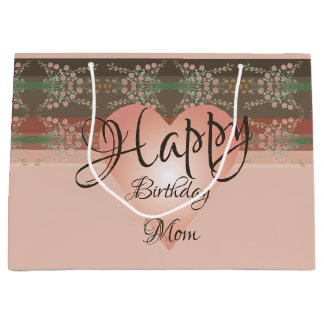 Sac cadeau en papier floral design