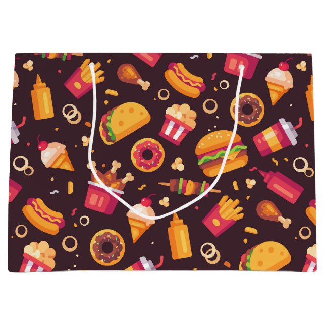 Sac cadeau Fast Food (Devant)