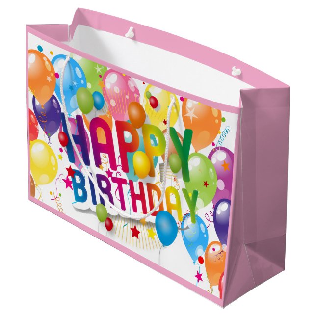 Sac Cadeau Festif Joyeux Anniversaire ("Bright, Bold, birthday ready")