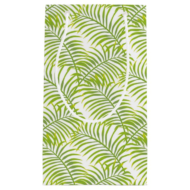 Sac cadeau Flamant rose Palm Vert (Devant)