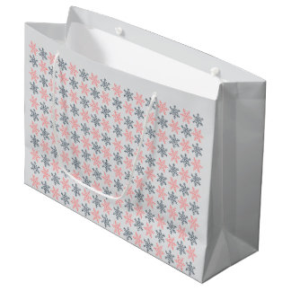 Sac cadeau flocon de neige d'hiver