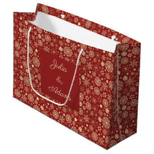 Sac Cadeau Flocons de Neige