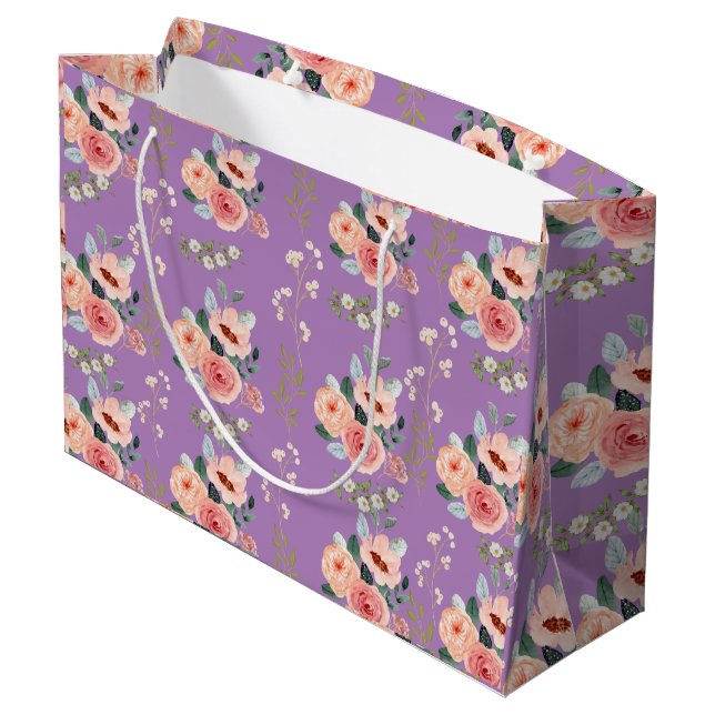 Sac cadeau floral (Dos Angle)