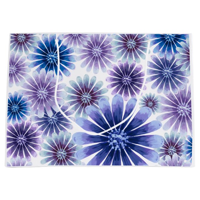 Sac cadeau floral Lavender (Devant)