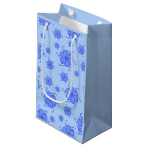 Sac Cadeau Floral Monochrome Tropiques Festives en