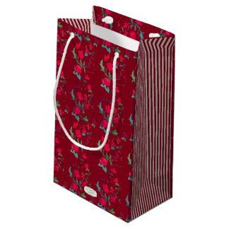 Sac cadeau Flore Wassail Rouge profond
