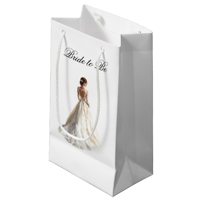 Sac Cadeau Future Mariée Mariage (Devant Angle)