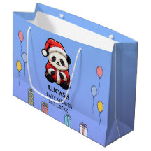 Sac cadeau géant Panda Père Noël Baby Shower