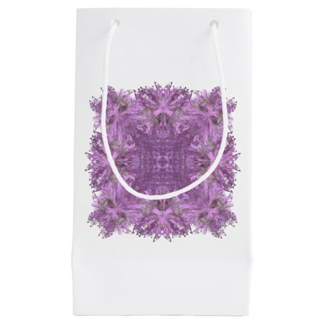 Sac cadeau géométrique Lavender (Devant)