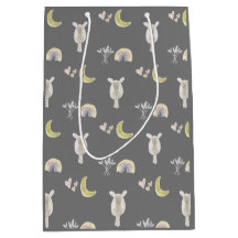 Sac cadeau Giraffe & Arc-en-ciel