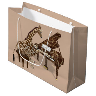 Sac Cadeau Giraffe Musicale Jouer Grand Piano
