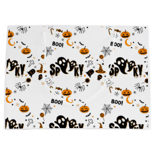 Sac cadeau grand fantôme effrayant Halloween