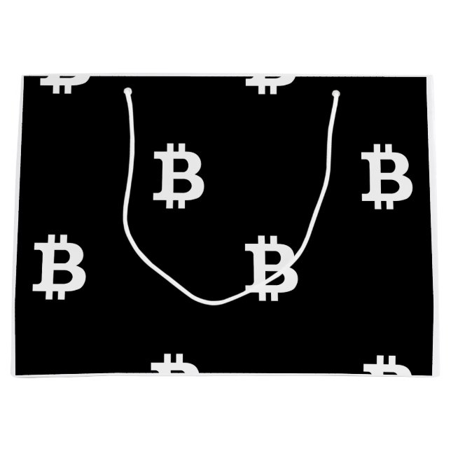 Sac cadeau grand format Bitcoin B Cool (Devant)